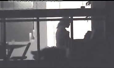 Busty MILF Lovers Romp and Fuck in Window