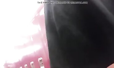 Bombshell Blonde Catches a Candid Upskirt Glimpse