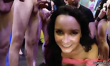 Latina Francys Belle Gangbanged in Double Penetration
