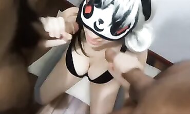 ThicciVelvet Takes Two Cocks in a Wild MMF Threesome