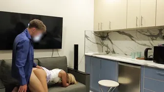 Sharing My Blonde Girlfriend After a College Party Threesome