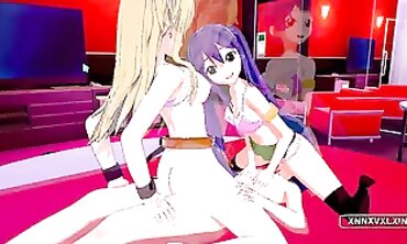 Wendy & Lucy 3D POV Threesome with Big Tits & Squirting in Koikatsu