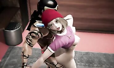 Meg Griffin Cosplay Threesome with DP and Facial