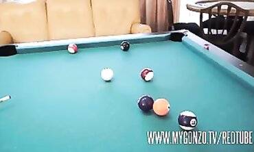 Jasmine Rouge & Titus Steel: Pool Table Blowjob Challenge