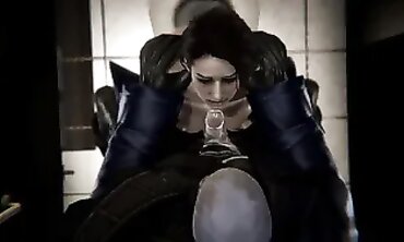 Nemesis Pounds Jill Valentine in 3D Remake