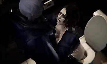 Nemesis Pounds Jill Valentine in 3D Remake