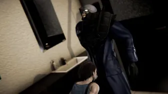 Nemesis Pounds Jill Valentine in 3D Remake