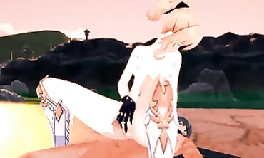 Genshin Inspired Jean Gunnhildr Anime Hardcore Creampie