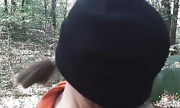 Caught in the Woods: SashaTeeny Gets Rough Outdoor Sex
