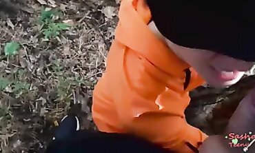 Caught in the Woods: SashaTeeny Gets Rough Outdoor Sex