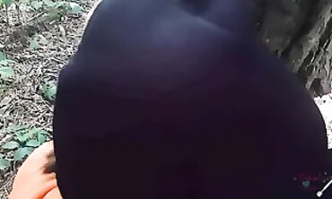 Caught in the Woods: SashaTeeny Gets Rough Outdoor Sex