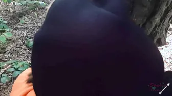 Caught in the Woods: SashaTeeny Gets Rough Outdoor Sex