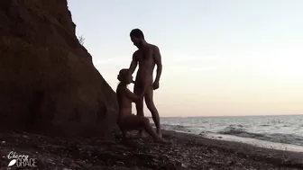 Cherry Grace Caught Having Outdoor Sex on the Beach