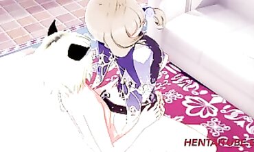 Genshin Impact Lisa Cosplay Creampie at Mansion