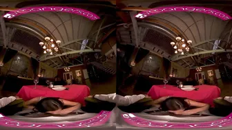 VR POV: Latina Waitress Blowjob & Sex While Waiting For Girlfriend