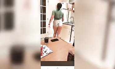 Hot Romanian Brunette Live on Facebook