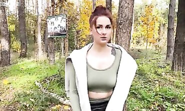 Street Pickup: Redhead college girl Gets Paid For A Quick Hookup
