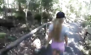 Platinum-Blonde MILF Enjoys Outdoor Hardcore Sex