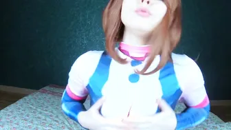 Ochako Uraraka Cosplay Squirt & Ahegao
