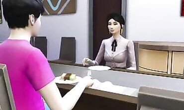 Homemade Korean MILF Threesome With Stepson