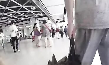 Candid POV: Ukrainian Goddess with a Wild Booty in Blue