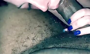 Milky Takes A Deepthroat POV Blowjob From Her Ebony Man