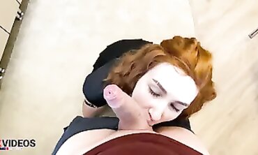 Creampied Redhead Girlfriend's Big Ass
