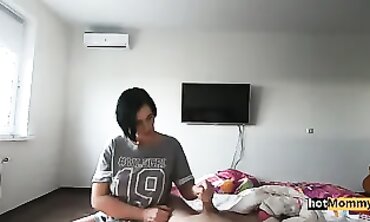 POV: Brunette MILF Stepmom Finally Gets Creampie