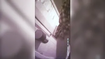Nice Brunette Caught Peeing on Home Webcam
