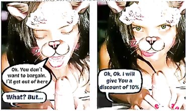 Brazilian BBW Squirts & Swallows in POV Hardcore Comic