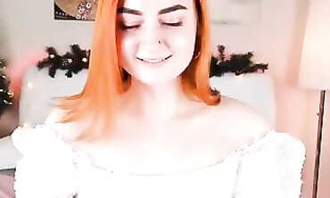 Lovely Redhead Webcam Slut Gives Deep Throat Blowjob