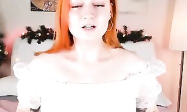 Lovely Redhead Webcam Slut Gives Deep Throat Blowjob