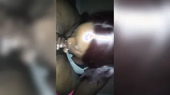 Mature Black Woman With Big Tits Takes Deep Throat Blowjob