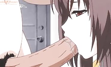 Uncensored Hentai: Caught Thief Offers Her Slit for DP & Creampie