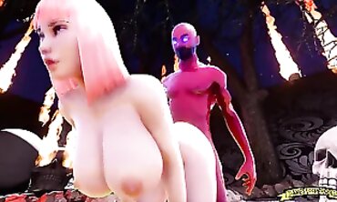 First Circle 3D SFM Cartoon: Rough Anal & Blowjob
