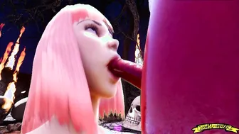 First Circle 3D SFM Cartoon: Rough Anal & Blowjob
