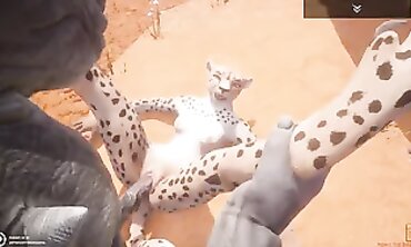 Fresh Gulhragg Cheetah Ladies in Wild Hardcore Action