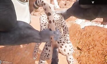 Fresh Gulhragg Cheetah Ladies in Wild Hardcore Action