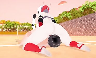 3D Toon: Plump Haydee & Huntress Threesome