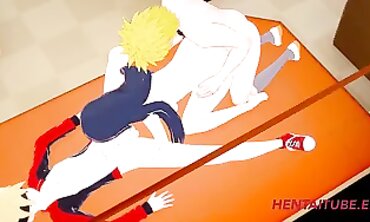 Boruto, Naruto & Hinata in an Animated Threesome