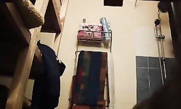 Girl Showering in the Bathroom