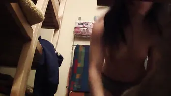 Girl Showering in the Bathroom