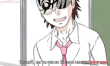Uncensored Anime: Stepbro Anal DP with Professor in Pantyhose
