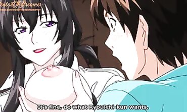 Uncensored Hentai: Cougar Milf Seduced by Homies