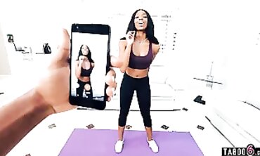 Lacey London Rips Yoga Pants in POV Hardcore Session