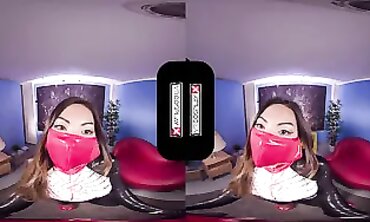 POV Asian Silk Cosplay with Big Tits and Anal Sex