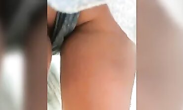 Upskirt View of a Milf in Loose Lingerie