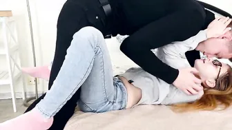 Nerdy Bella Gray Takes Deep Throats and Hardcore Sex