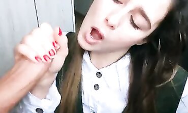 Glamorous College Slut Takes a Massive POV Blowjob and Cumshot in 4K