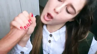 Glamorous College Slut Takes a Massive POV Blowjob and Cumshot in 4K